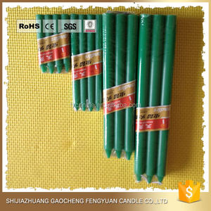 Fábrica de China, venta al por mayor, vela cónica de cera de colores brillantes - Product Image 3