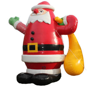 Géants de l'extérieur, <span class=keywords><strong>ballon</strong></span> <span class=keywords><strong>gonflable</strong></span> de Noël de 20 pieds en forme de Père Noël pour la décoration de Noël - Product Image 4