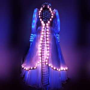 LED ballroom dance dress, vestidos de baile irlandés - Product Image 2