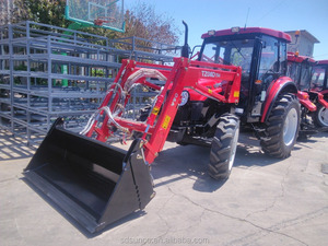 Tracteur YTO YTO <span class=keywords><strong>704</strong></span> avec équipements Chargeur frontal, pelle rétrocaveuse, grue à remorque à bois, lame de bulldozer - Product Image 4