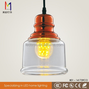 Lámpara de <span class=keywords><strong>cristal</strong></span> al por mayor edison light pendant con ce rohs para el hogar hotel cafetería - Product Image 5