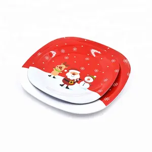 Eco friendly christmas dinnerware christmas plates melamine christmas