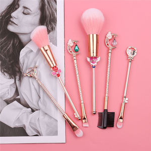 Pro Blending Powder Blush Eyeshadow <strong>Eyebrow</strong> With Crystal Cosmetic Sailor Makeup Moon Brushes Set Tool