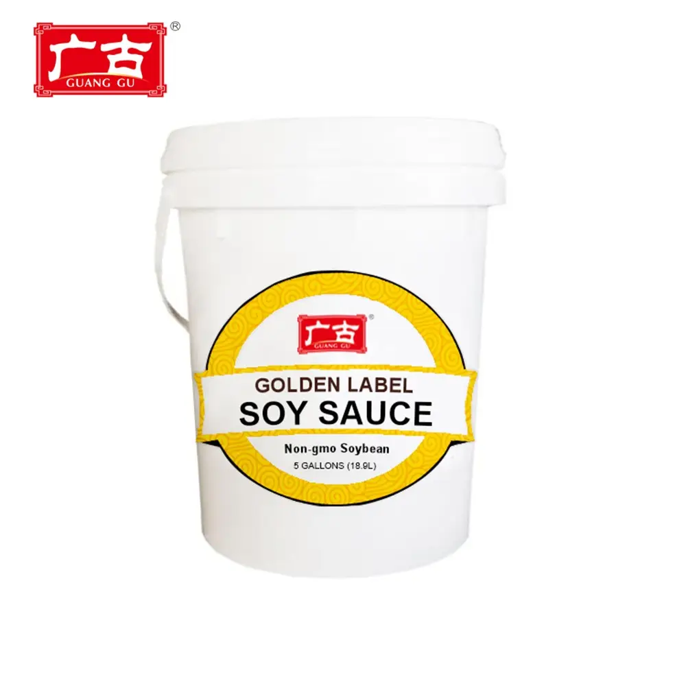 Heißer Verkauf Guanggu Golden Label Sojasauce 5 Gallonen Bulk Sojasauce
