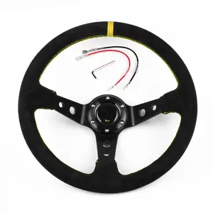 Racing Spare Parts 350MM Aluminum Deep Dish Steering Wheel