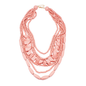 HANSIDON Della Boemia Fatti A Mano A Più Strati di <span class=keywords><strong>Perline</strong></span> di <span class=keywords><strong>Legno</strong></span> <span class=keywords><strong>Collane</strong></span> Per Le Donne Dichiarazione Lunga Collana All'ingrosso Dei Monili - Product Image 6