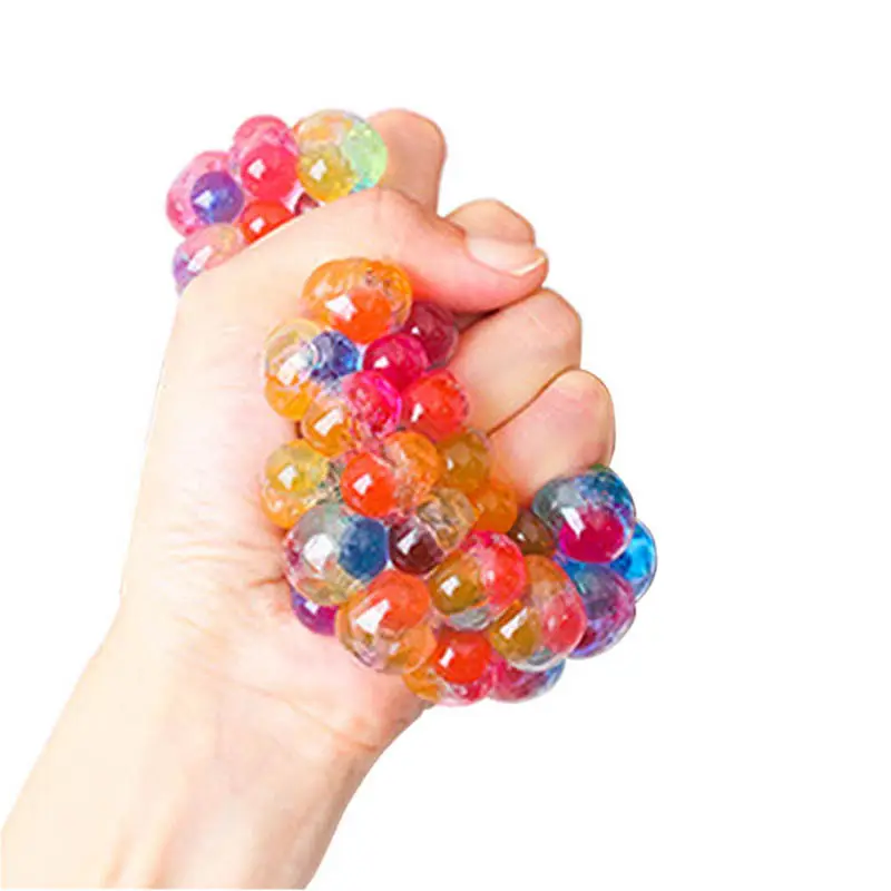 Wholesales Anti-Stress Squishy Mesh Grape vent Ball Mood Squeeze Relief Toys Pressure Gifts vent Ball toys