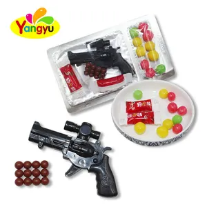 China wholesale kids toy candy inside cheap gun toys sweet