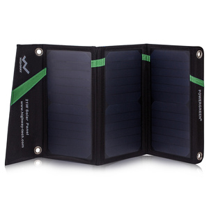 Powergreen <span class=keywords><strong>21</strong></span> W panel solar impermeable doble USB Cargador Solar plegable Banco de la <span class=keywords><strong>energía</strong></span> del <span class=keywords><strong>teléfono</strong></span> móvil - Product Image 1