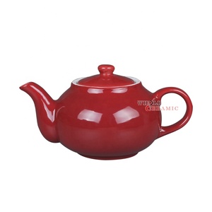 Chất Lượng Tốt Đồ Đá Rắn Màu Men Burgundy Đồ Ăn Đặt Bowls Mugs Tấm Cup & Saucer Ấm Trà Đường Bát Kem <span class=keywords><strong>Pitcher</strong></span> - Product Image 2