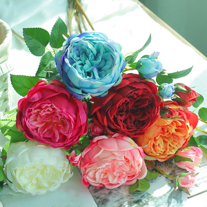 2023 nuovo stile vero tocco fiore in lattice rosa idratante sensazione di mano Rose artificiali - Product Image 6