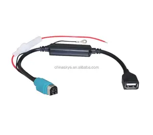 Cabo conector de carro de alta qualidade, para alpine Kce-237B para ipod iphone ipad e jogue música