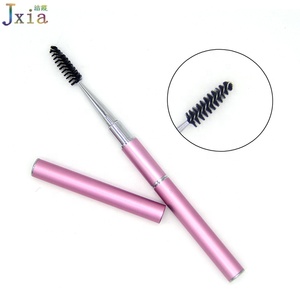 Brosse de <span class=keywords><strong>maquillage</strong></span> à sourcils Double face, outil professionnel avec poignée en métal, Double face, nouveauté - Product Image 3