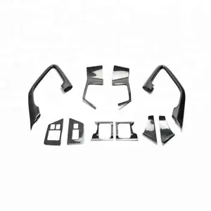 10 pièces de porte intérieure en Fiber de carbone, garniture brillante pour R35 GTR 2009 — 2014 LHD - Product Image 1