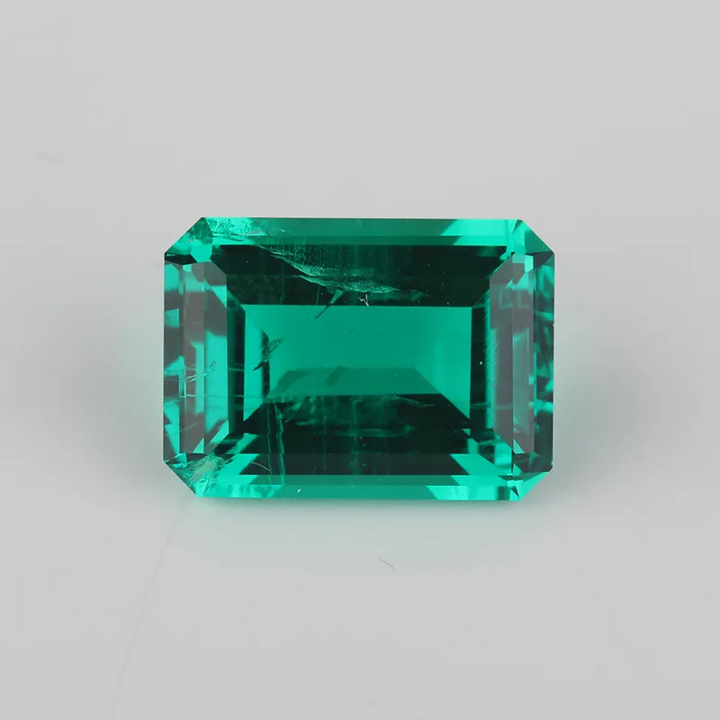 Starsgem excellent cut octagon shape 9x7mm synthetic emerald cut hydrothermal gemstones in stock for sale