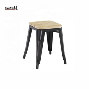 Style industriel bas prix moderne en métal siège en bois spciling <span class=keywords><strong>casino</strong></span> bistrot <span class=keywords><strong>café</strong></span> bar boutique tabouret TMC-001W - Product Image 2