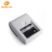 Printer Termal Seluler Bluetooth 58Mm, Printer Android Mini Portabel, Pengisian Daya Cepat, Mudah Digunakan