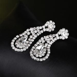 Ztech — boucles d'oreilles en strass à fermeture magnétique, pour mariage, lustre, nouveauté mode, vente en gros, été, Offre Spéciale - Product Image 3
