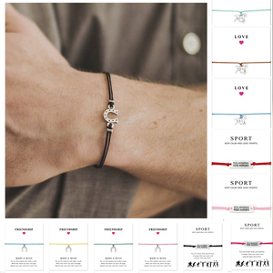 Manufacturer <strong>Horse</strong> Theme Horseshoe Charm <strong>Bracelets</strong> <strong>Horse</strong> Lover Gift Multicolor String Rope Cord Macrame <strong>Bracelet</strong> - Product Image 4