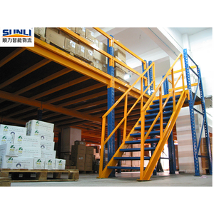 רב קומות אחסון ביניים עם מעקה מדף מתלה חליפת עבור כמות גדולה - Product Image 3