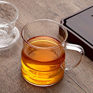 Tasse à thé en verre Borosilicate, forme de <span class=keywords><strong>bambou</strong></span>, avec infuseur, filtre et couvercle, gobelet à eau, vente en gros, ml - Product Image 4