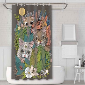 Cortina de Ducha con Estampado de Animales Personalizada al por Mayor para Baño - Product Image 4