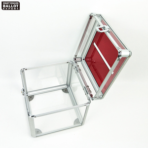 Urna de votación transparente de acrílico con cierre para exhibidores - Product Image 6