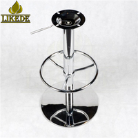 Base de tabouret de bar pivotante réglable en hauteur en acier inoxydable