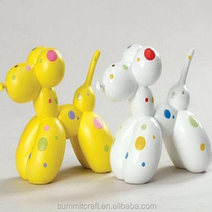 creativo colorato <span class=keywords><strong>palloncino</strong></span> macchie astratta <span class=keywords><strong>cane</strong></span> scultura in <span class=keywords><strong>resina</strong></span> - Product Image 2