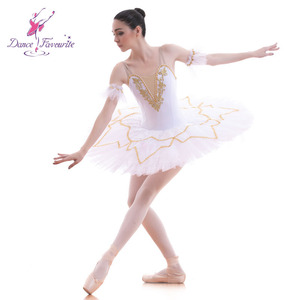 Disfraz de tutú de <span class=keywords><strong>ballet</strong></span> clásico para niñas, vestido de bailarina de baile individual, color blanco, BLL046 - Product Image 1