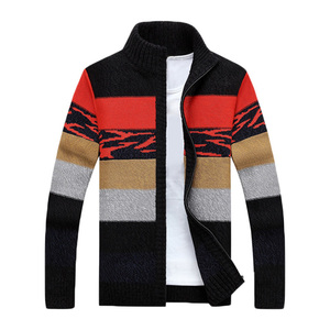 Bel design <span class=keywords><strong>cardigan</strong></span> per gli uomini 14 GG della banda degli uomini del collare del basamento <span class=keywords><strong>cardigan</strong></span> <span class=keywords><strong>con</strong></span> <span class=keywords><strong>cerniera</strong></span> - Product Image 3
