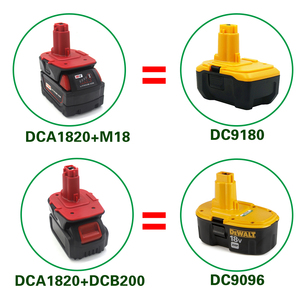 Adaptador de batería para convertidor de 18V-20V, con función de Banco de energía USB, Compatible con DC9096 DC9180 <span class=keywords><strong>M18</strong></span> Ba - Product Image 4