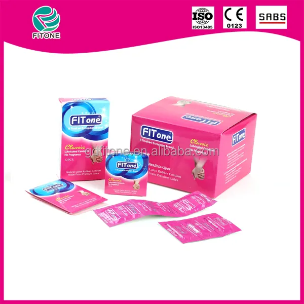 wholesale fitone brand lubricated free flavored classic condoms