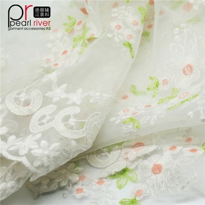 Tissus <span class=keywords><strong>en</strong></span> dentelle de coton <span class=keywords><strong>guipure</strong></span> à fleurs blanches brodées pour robes de mariée pour femmes - Product Image 6
