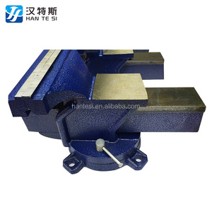 Hantesi 5 pulgadas ingeniero Banco giratorio 360 Vice base taller vise clamp jaw mesa de trabajo - Product Image 2