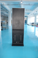 Panneau publicitaire lcd universel sur pied, Totem mince, 49 pouces, 1080p hd, lecteur multimédia