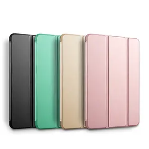 For iPad Air 2 Ultra Slim Magnetic Smart transparent Case Hard PC back