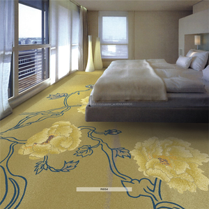 Hecho a <span class=keywords><strong>m</strong></span>áquina 100% de Nylon impresas en rollo 4 <span class=keywords><strong>m</strong></span> utilizado hotel de alfombras de pelo cortado - Product Image 1