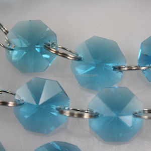 Calidad Superior dulce claro azul tallado Octagon cuentas de cristal de diamante para la boda Decoración de mesa - Product Image 4