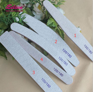 Limes à ongles jetables professionnelles, 100/180 pièces, imprimé avec logo personnalisé, zèbre gris - Product Image 5