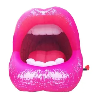 巨型充气嘴模型/充气吻/充气红色嘴唇为舞台和音乐会和派对表演和情人节儿童节