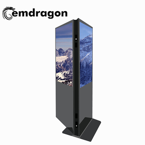 Trong nhà 43 "tầng đứng điện tử kỹ thuật số biển đôi bên kép màn hình thông tin Android kiốt LCD hiển thị video <span class=keywords><strong>player</strong></span> - Product Image 1