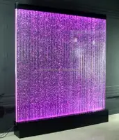Mur à bulles d'eau vertical LED en acrylique personnalisé, décoration de la maison, 3d hxw2m
