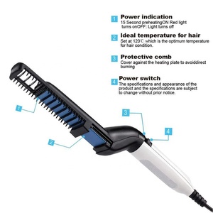 Peine Alisador Multifuncional 2023, Rizador de Pelo Eléctrico, Alisador de <span class=keywords><strong>Barba</strong></span> para Hombres, <span class=keywords><strong>Barba</strong></span> <span class=keywords><strong>y</strong></span> Cabello - Product Image 4