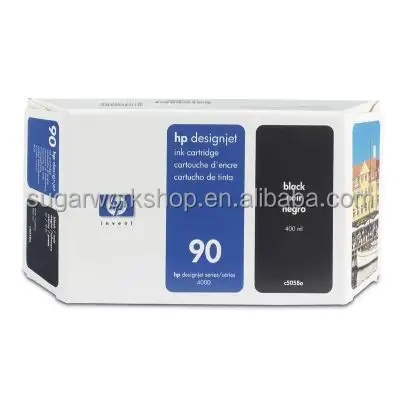 GENUINE H.P (90)C5058A Black 400 ml Ink Cartridge