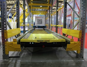 Maxrac CE Gecertificeerd radio shuttle rack systeem satelliet rekken gebruik shuttle winkelwagen lopen op de rails te vervoeren pallets - Product Image 3