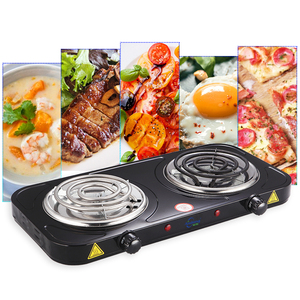Placa <span class=keywords><strong>Calefactora</strong></span> Doble Portátil Andong de 2000w, Placa Eléctrica Doble con Dos Bobinas de Calentamiento, Cocina de Mesa - Product Image 3