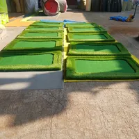 Interior poniendo verde/Mini golf/de práctica de golf mat para agua o isla