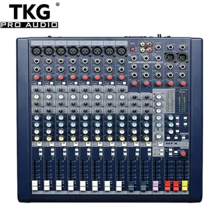 Mezclador de potencia de audio profesional TKG MFX8/2, mini consola mezcladora de audio pequeña, mezclador de audio de 8 canales