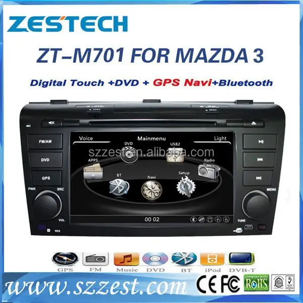 Cho Mazda 3 2004 2005 2006 2007 2008 2009 phụ tùng ô tô trong xe dash dvd gps hệ thống với DVD/radio/gps/bluetooth